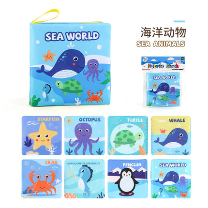 3D Fabric Baby Book - Early Education Toy with Animals