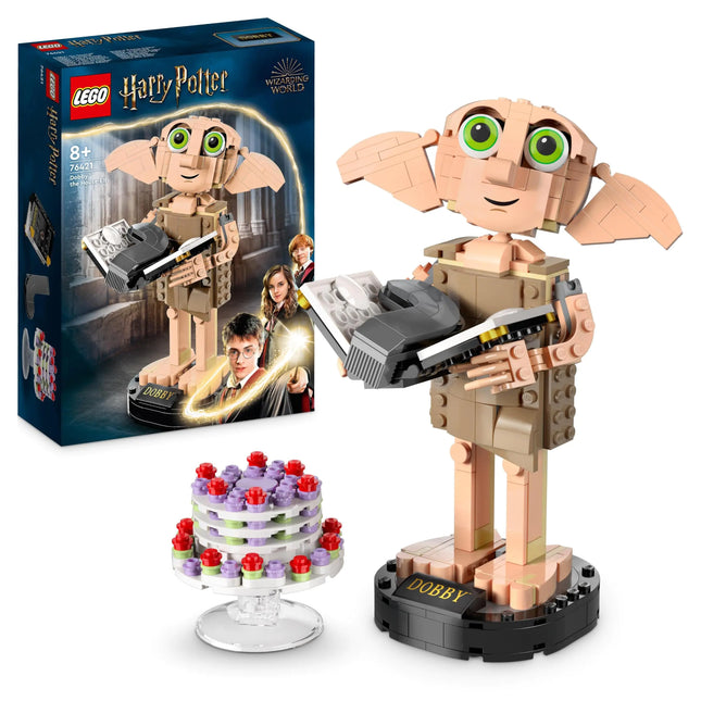 LEGO Harry Potter Dobby The House Elf Set Movable Iconic Figure Toy Bedroom Accessory & Decoration Character Collection Gift for Girls Boys Teens and All Fans from 8 Years 76421