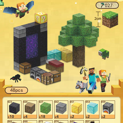 2023 New Minecraft Magnetic Building Blocks Set