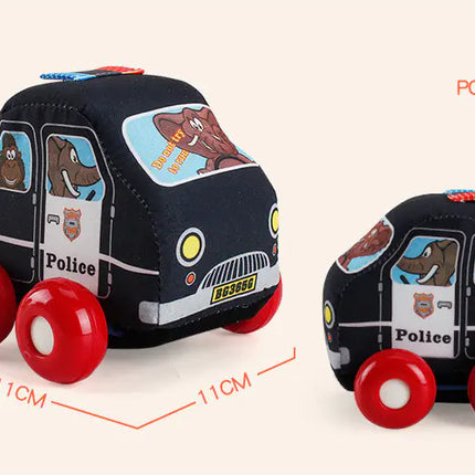 New Cartoon Fabric Toy Cars for Kids (Washable)