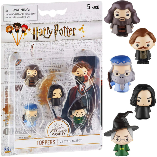 Harry Potter Pencil Toppers Gifts Toys Collectibles – Set of 5 Harry Potter Figures for Writing Party Decor – Remus Lupin Rubeus Hagrid Severus Snape & More by PMI 2.4 in. Soft PVC