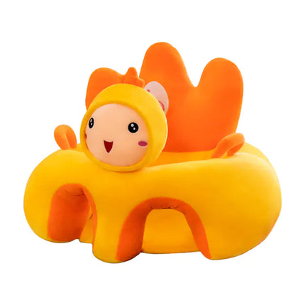 Cartoon Baby Learning Seat with Doll Plush Toy