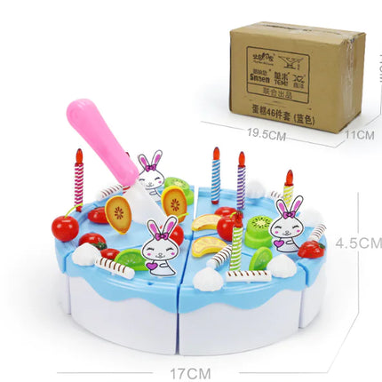 Kids Fruit Cutting Toy Set for Pretend Play Kitchen