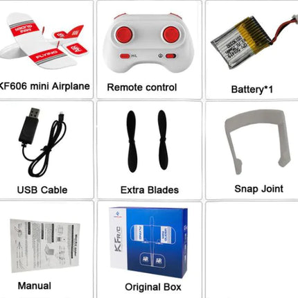 KF606 Mini Indoor Foam Glider RC Drone Toy