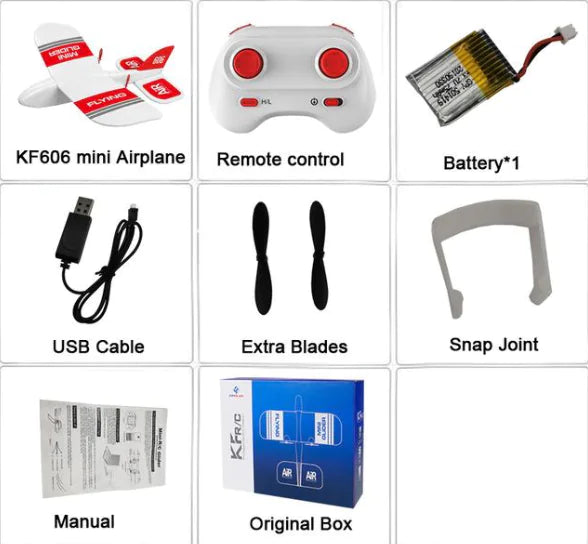 KF606 Mini Indoor Foam Glider RC Drone Toy