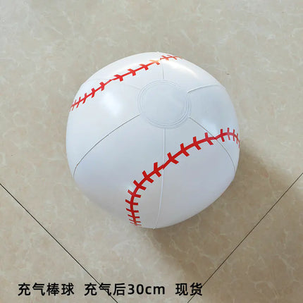 Inflatable Baseball Bat - White PVC Toy (Wholesale Six Pieces)