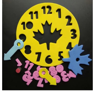 EVA Clock Puzzle Blocks for Time Learning (Gift Set)