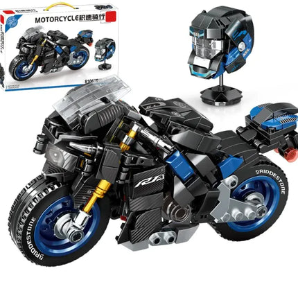 Motorcycle Model Building Block Toy