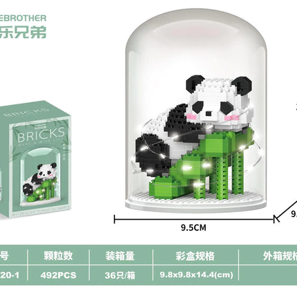 Chinese Panda Building Blocks Compatible with LEGO