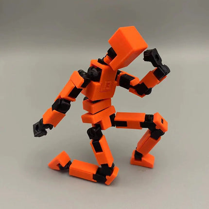 3D Printed Articulated Doll with Stand - Mechanical Toy