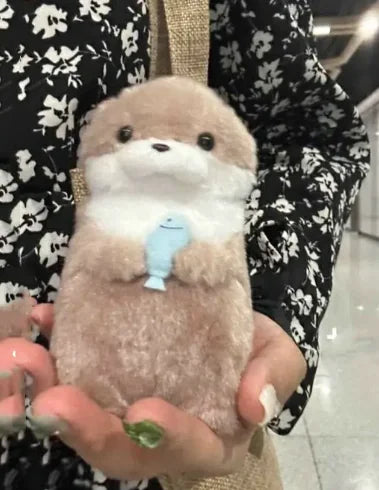 Cute Little Otter Stuffed Fish Doll